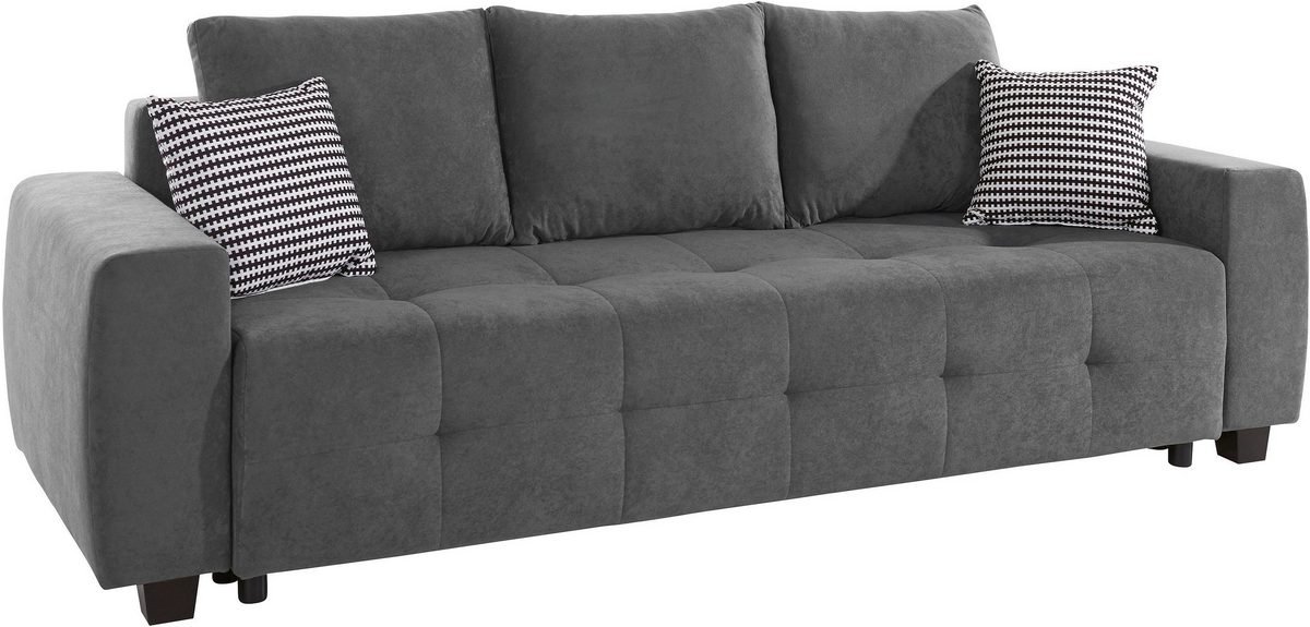 Sofa-lova Bella antracito spalvos