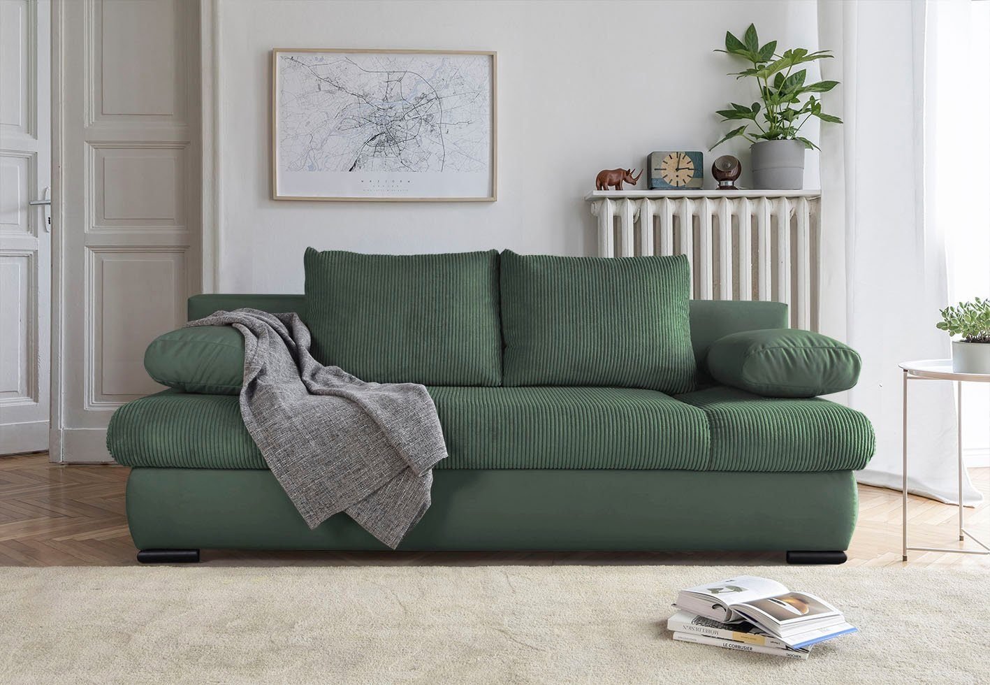 Miegamoji sofa Chicago – šviesiai pilka
