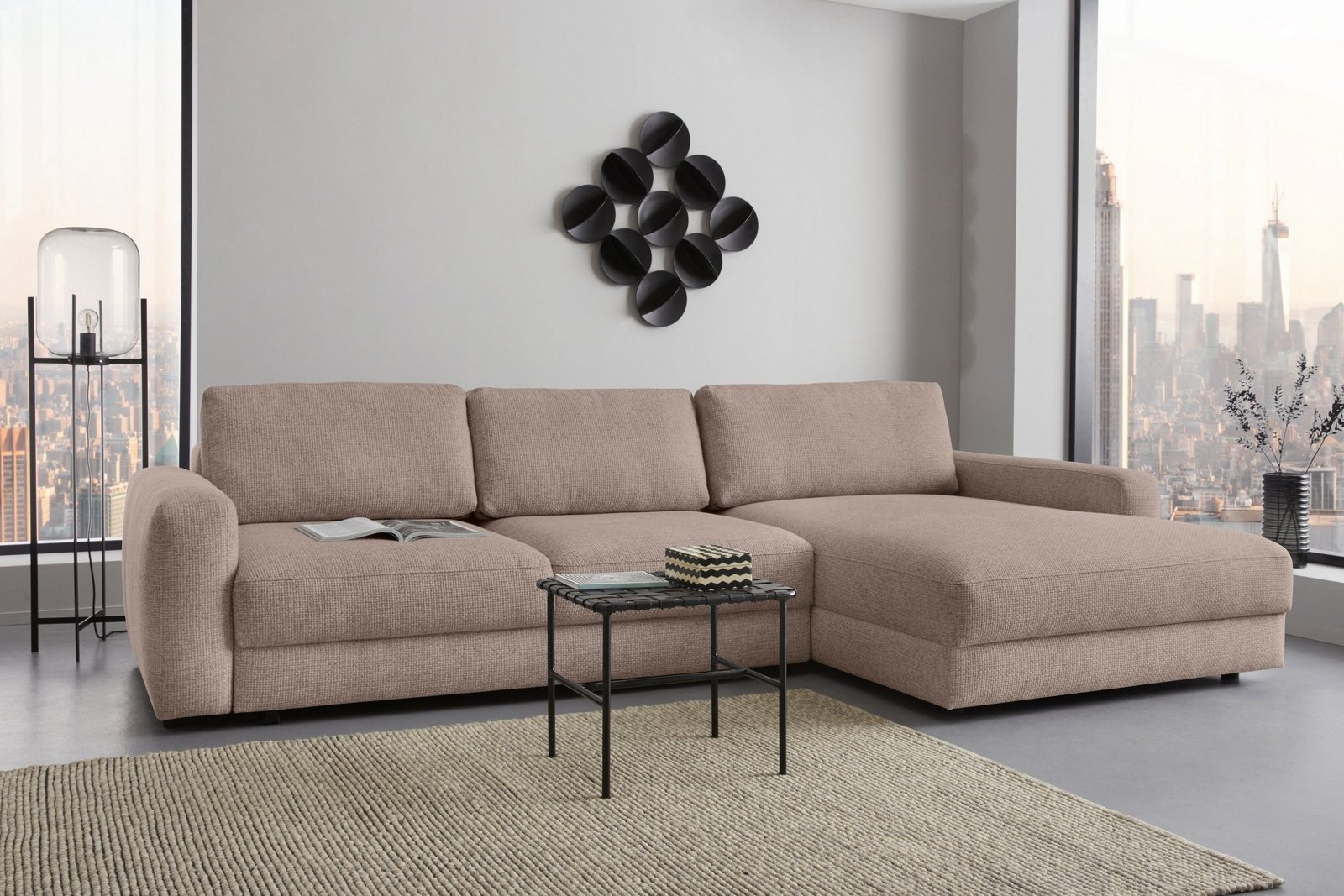 Kampinė sofa Bloomfield – Portabella spalvos